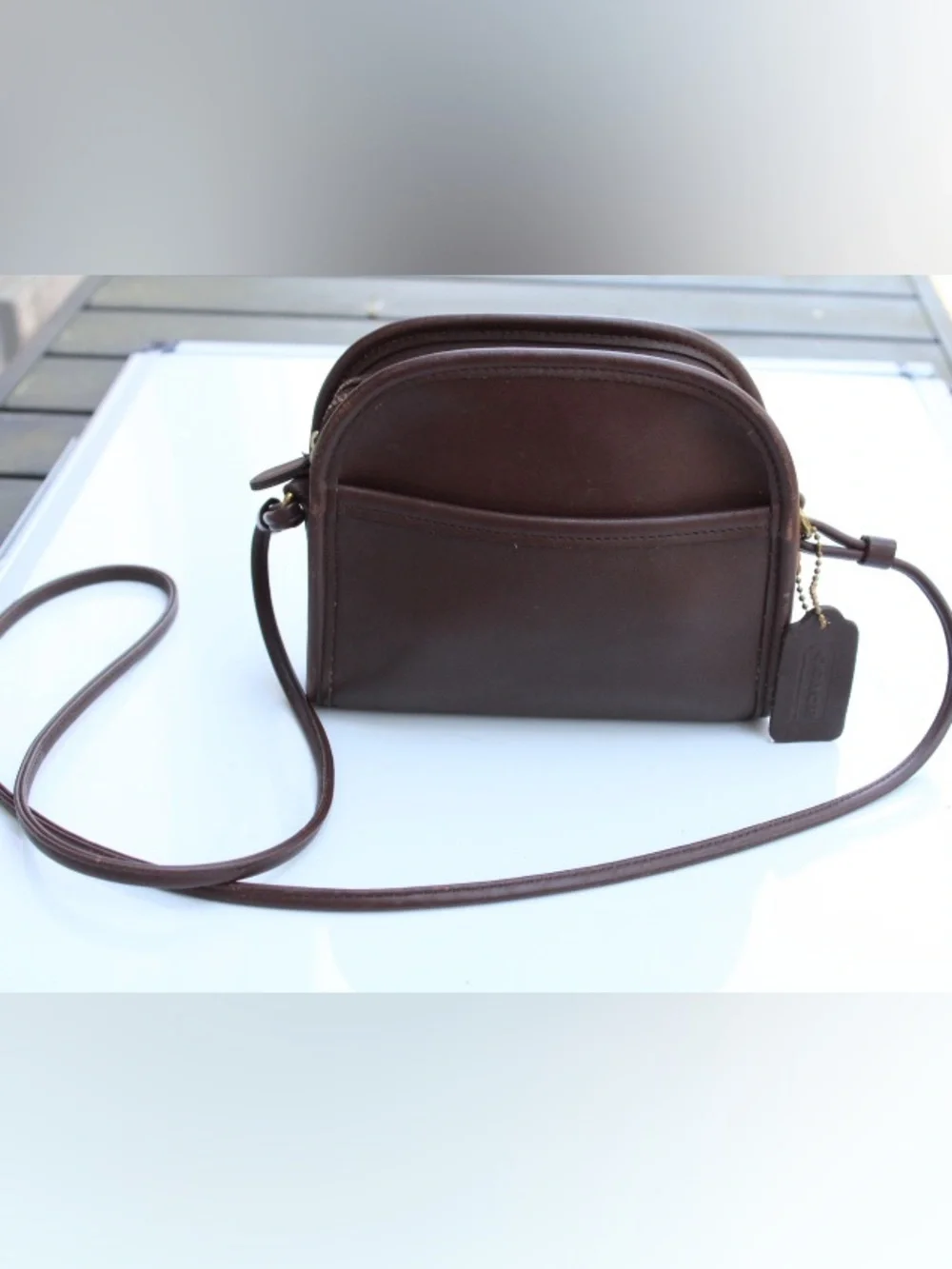 Vintage Coach Abbie zip bag